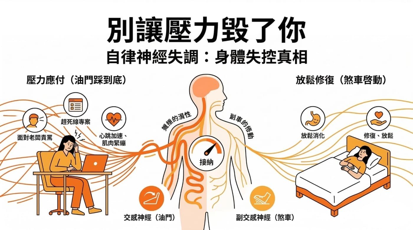 上班有時候是否覺得心跳加速、肌肉緊繃?
