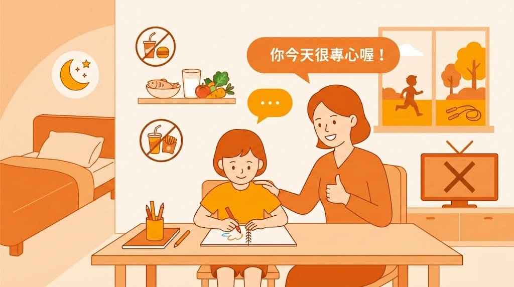 小孩注意力不集中應該如何改善?